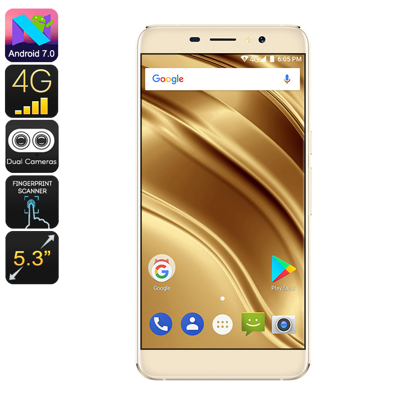 Ulefone S8 Pro 4G Quad Core Smartphone - 16GB, Android 7, 2 SIM's, 13MP Camera - Gold