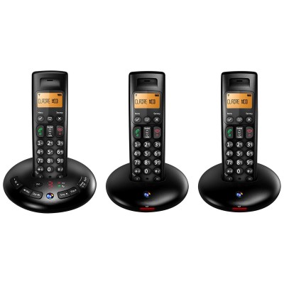 BT 3710 Trio Cordless Dect Phones with Answering Machine