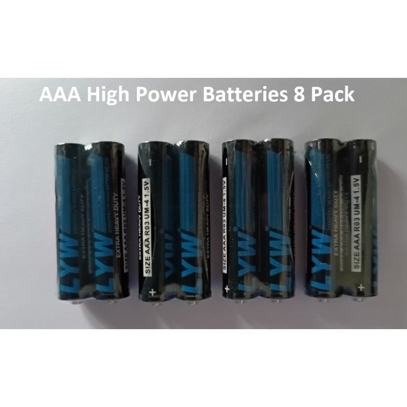 AAA High Energy Batteries 8 Pack