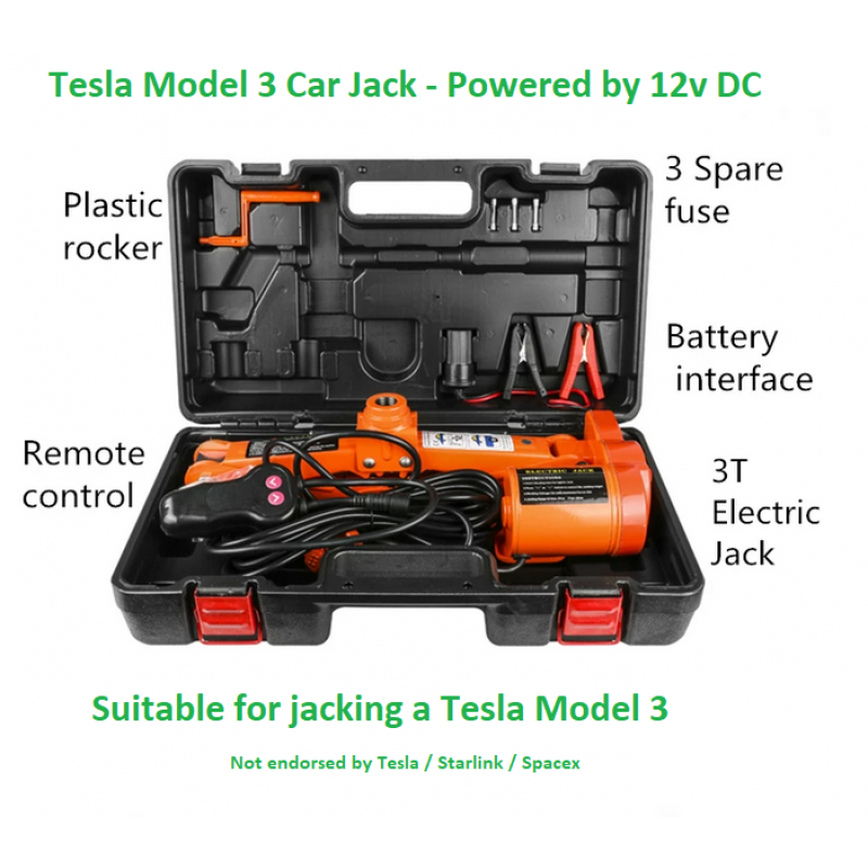 Tesla, Volkswagon, BMW, Ford 12v DC Car Jack 