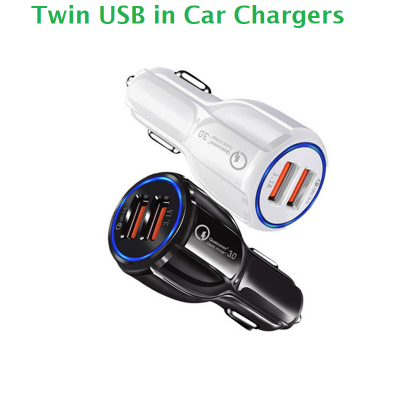 Twin USB in Car Phone Charger