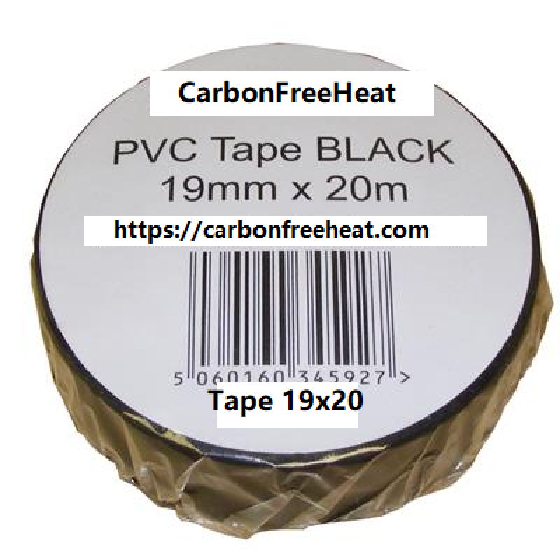 PVC Tape 20m x 19mm- Black