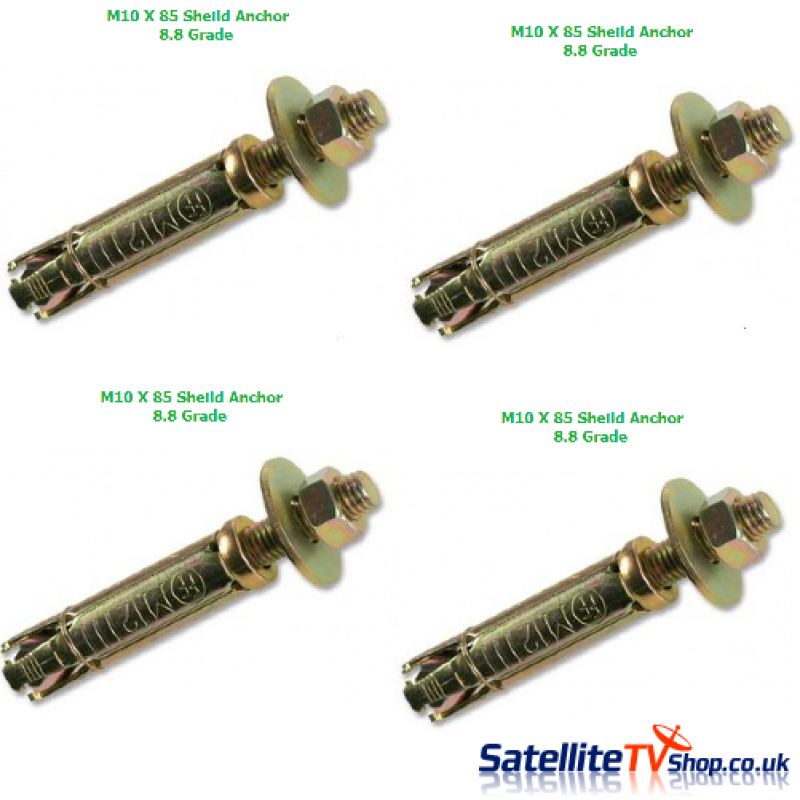 M10 X 85 Sheild Anchor x 4 M10 X 85 Sheild Anchor x 4