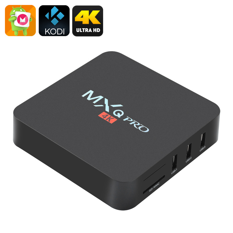 MXQ Pro 4K Ultra HD Kodi 16.1 Android 6.0