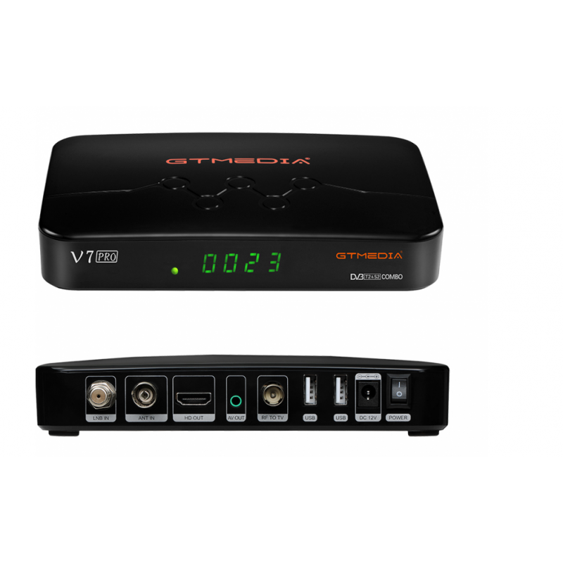V7 PRO Combo Satellite HD - Freeview HD DVB-S2 + DVB-T2