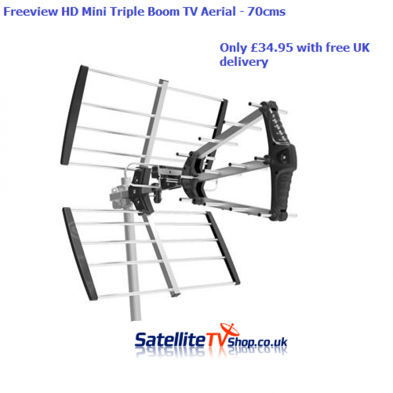 MINI Magician ( Triple Boom) Freeview HD TV Aerial