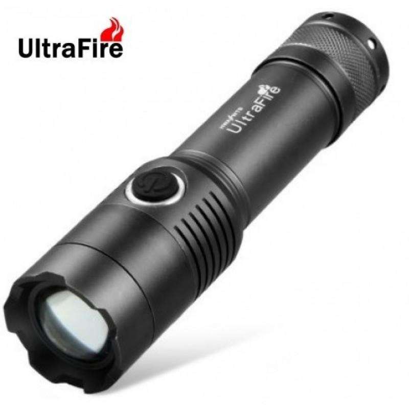 UltraFire Cree XML-T6 2000 Lumens Zoom LED Flashlight